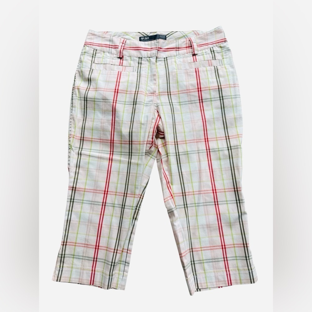 Lija Plaid Cropped Golf Pants